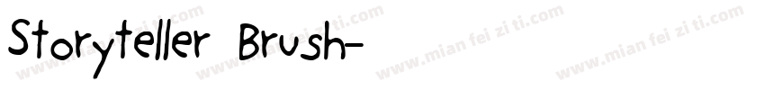 Storyteller Brush字体转换